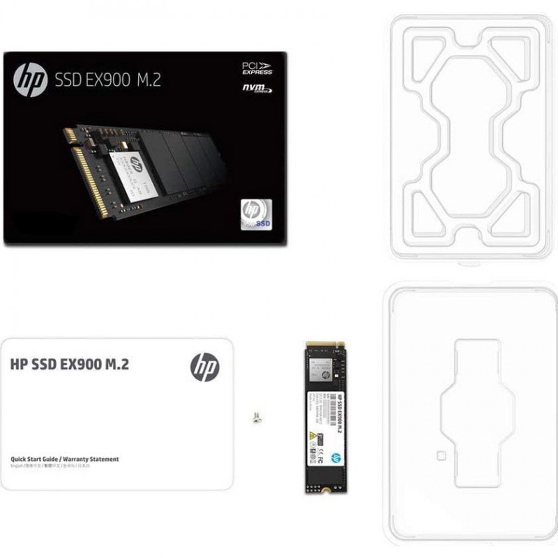 SSD 1TB HP EX900 M.2 2280 PCI Ex Gen3 x4 3D NAND, Retail