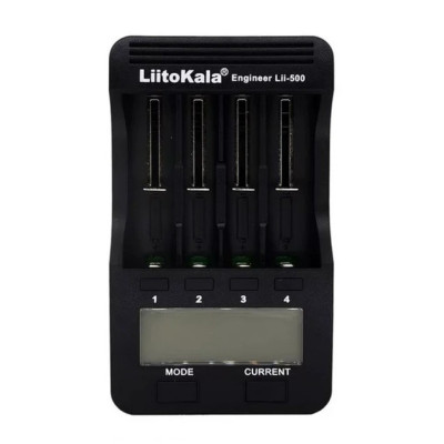 Зарядний пристрій LiitoKala Lii-500, 4x(Lion/NiMH/NiCd), Power Bank, discharge function, display