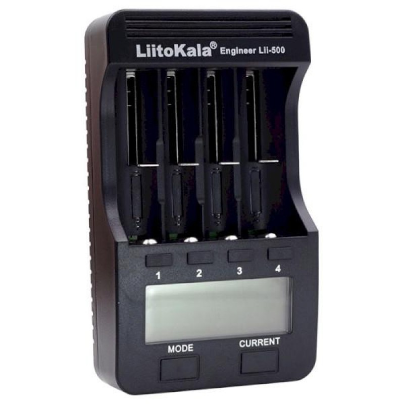 Зарядний пристрій LiitoKala Lii-500, 4x(Lion/NiMH/NiCd), Power Bank, discharge function, display