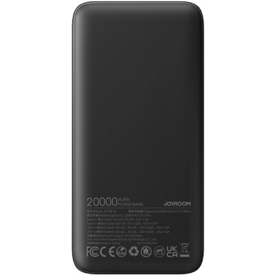 УМБ Joyroom 20000mAh 22,5W PD,QC3.0, 2xUSB-A, USB-C In/Out Black УМБ Joyroom 20000mAh 22,5W PD,QC3.0, 2xUSB-A, USB-C In/Out Black