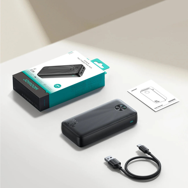УМБ Joyroom 20000mAh 22,5W PD,QC3.0, 2xUSB-A, USB-C In/Out Black