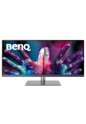 TFT 34" BenQ PD3420Q, IPS, WQHD, 2 x HDMI, DP, USB-C, USB-hub, HAS, колонки, темно-сірий