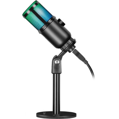Ігровий стрім мікрофон Defender Glow GMC 400 USB, RGB, 1.3 м