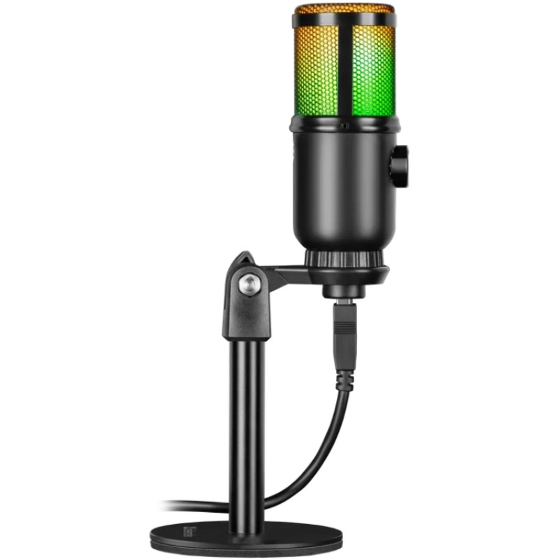 Ігровий стрім мікрофон Defender Glow GMC 400 USB, RGB, 1.3 м