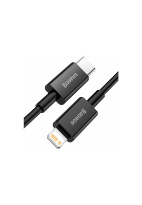 Кабель USB 2.0 Type-C M-Lightning M, 0.5 м, 3.0A,PD,Superior Series чорний, CATLYS Baseus