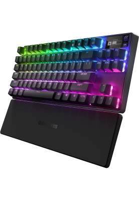 Клавіатура ігрова SteelSeries Apex Pro TKL WL UA HyperMagnetic Switches, OmniPoint 2.0, OLED