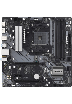 ASRock A520M PHANTOM GAMING 4/Ref (AM4/A520, 4*DDR4, PCIex16, DP/HDMI, 4xSATAІІІ, 2M.2, GLan, 8ch