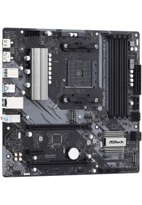ASRock A520M PHANTOM GAMING 4/Ref (AM4/A520, 4*DDR4, PCIex16, DP/HDMI, 4xSATAІІІ, 2M.2, GLan, 8ch