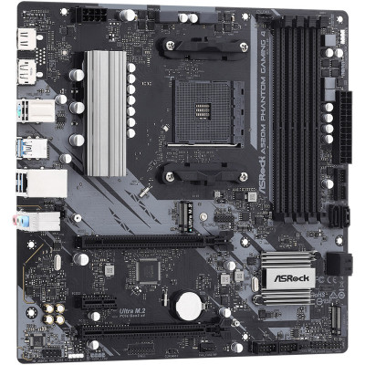 ASRock A520M PHANTOM GAMING 4/Ref (AM4/A520, 4*DDR4, PCIex16, DP/HDMI, 4xSATAІІІ, 2M.2, GLan, 8ch