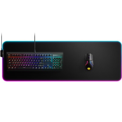Ігрова поверхня SteelSeries QcK Prism Cloth XL RGB 900х300х4мм Ігрова поверхня SteelSeries QcK Prism Cloth XL RGB 900х300х4мм