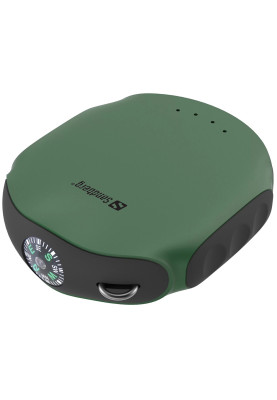 УМБ Sandberg Survivor 10000mAh, 2xUSB, IPX6, міні-компас та ліхтарик