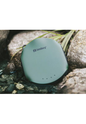 УМБ Sandberg Survivor 10000mAh, 2xUSB, IPX6, міні-компас та ліхтарик