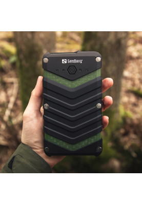 УМБ Sandberg Survivor 20100mAh IP67, LED Torch, 2xUSB, 2.4A, Type-C OUT, LED ліхтар