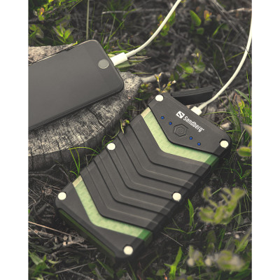 УМБ Sandberg Survivor 20100mAh IP67, LED Torch, 2xUSB, 2.4A, Type-C OUT, LED ліхтар