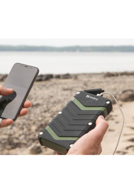 УМБ Sandberg Survivor 20100mAh IP67, LED Torch, 2xUSB, 2.4A, Type-C OUT, LED ліхтар