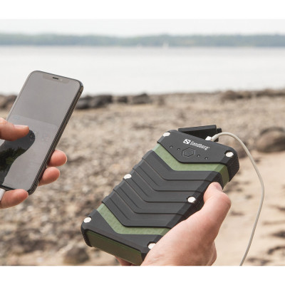 УМБ Sandberg Survivor 20100mAh IP67, LED Torch, 2xUSB, 2.4A, Type-C OUT, LED ліхтар