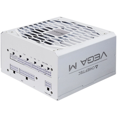 БЖ 1000W Chieftec VEGA M PPG-1000-CW ATX 3.1 135mm, 80+ Gold, Fully modular, WHITE, Retail