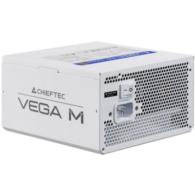 БЖ 1000W Chieftec VEGA M PPG-1000-CW ATX 3.1 135mm, 80+ Gold, Fully modular, WHITE, Retail