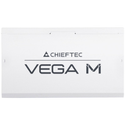 БЖ 1000W Chieftec VEGA M PPG-1000-CW ATX 3.1 135mm, 80+ Gold, Fully modular, WHITE, Retail