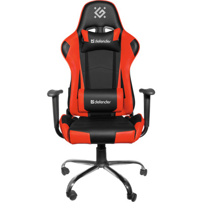 Крісло ігрове Defender Azgard поліуретан, 60мм, Клас 4, Black/Red