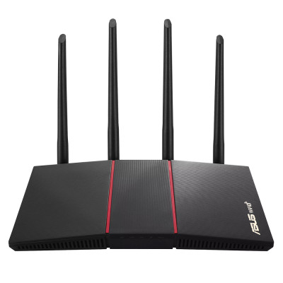 Маршрутизатор ASUS RT-AX55 AX1800, Wi-Fi 6, 4xGE LAN, 1xGE WAN, MU-MIMO, Beamforming, AiMesh, OFDMA