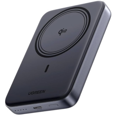 УМБ Ugreen Magnetic Wireless 10000mAh 30W QI2 USB-C In/Out (PB761) Black УМБ Ugreen Magnetic Wireless 10000mAh 30W QI2 USB-C In/Out (PB761) Black