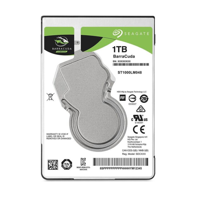 HDD 2.5" 1000 Gb 5400rpm 128M Seagate Barracuda , SATA (ST1000LM048)