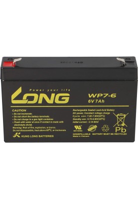 Акумуляторна батарея Long  6V, 7.0 Ah, WP6-7