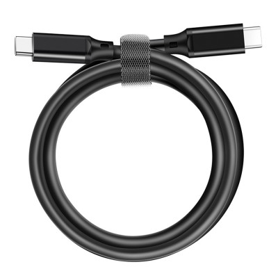 Кабель USB 3.2 Type-C M-M, 1.0 м, 100W, PD3.0 Gen2, 4K 60Hz чорний