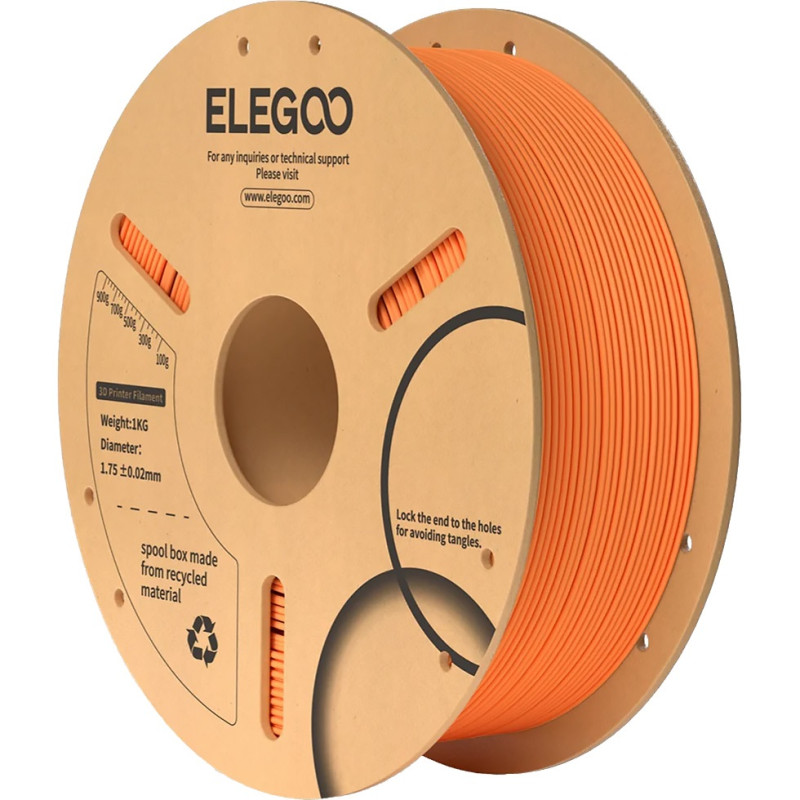 Пластик (Filament) ELEGOO PLA 1кг, 1.75мм, помаранчевий