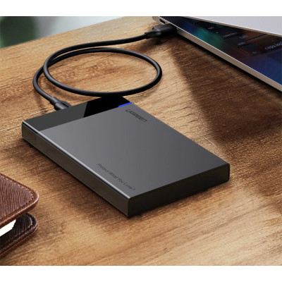 Зовнішня кишеня для 2.5" HDD/SSD Ugreen USB 3.1 US221 Black Зовнішня кишеня для 2.5" HDD/SSD Ugreen USB 3.1 US221 Black
