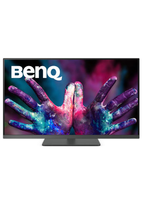 TFT 31.5" BenQ PD3205U, IPS, 4K UHD, HDMI, DP, 2 х USB-С , USB-hub, HAS, кол, темно- сірий