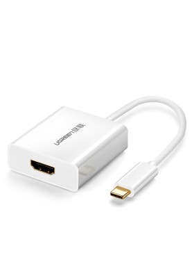 Перехідник USB 2.0 Type-C --> HDMI V1.4b білий Ugreen