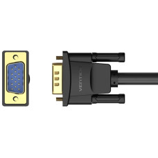Кабель VGA 15M-15M, 10.0 м, з ферритами, чорний Vention
