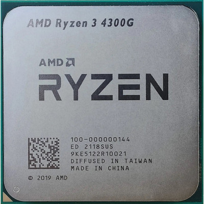 AMD Ryzen 3 PRO 4C/8T 4300G (3.8/4.0GHz Boost,4MB,65W,AM4, Radeon Graphics) BOX
