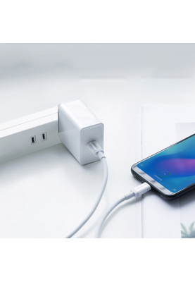 Кабель USB 2.0 Type-C M-M, 1.5 м, (18W) Білий, ABS Cover US264 UGREEN