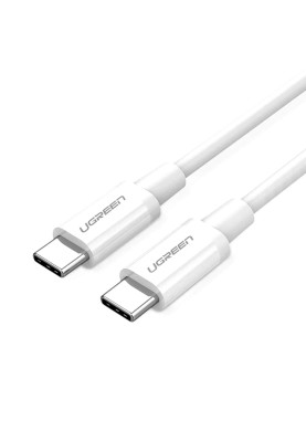 Кабель USB 2.0 Type-C M-M, 1.5 м, (18W) Білий, ABS Cover US264 UGREEN