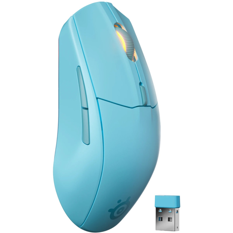 Мишка SteelSeries Rival 3 Gen 2 Wireless, RGB, Aqua
