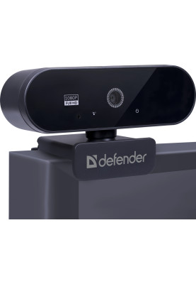 Веб-камера Defender G-lens 2580 FullHD 1080p, 2МП, чорна