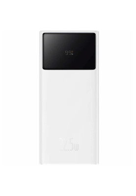 УМБ Baseus Star Lord Display 30000mAh 22.5W, 2хUSB-A QC3.0, In USB-C Li-pol + Cable Type-C, white