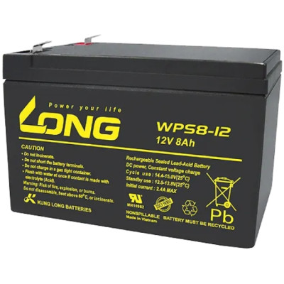 Акумуляторна батарея Long 12V, 8.0 Ah, WPS8-12