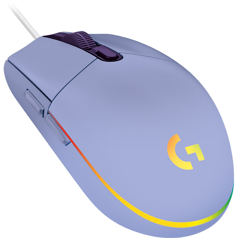 Мишка Logitech G102 Lightsync USB пурпурова