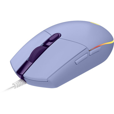 Мишка Logitech G102 Lightsync USB пурпурова
