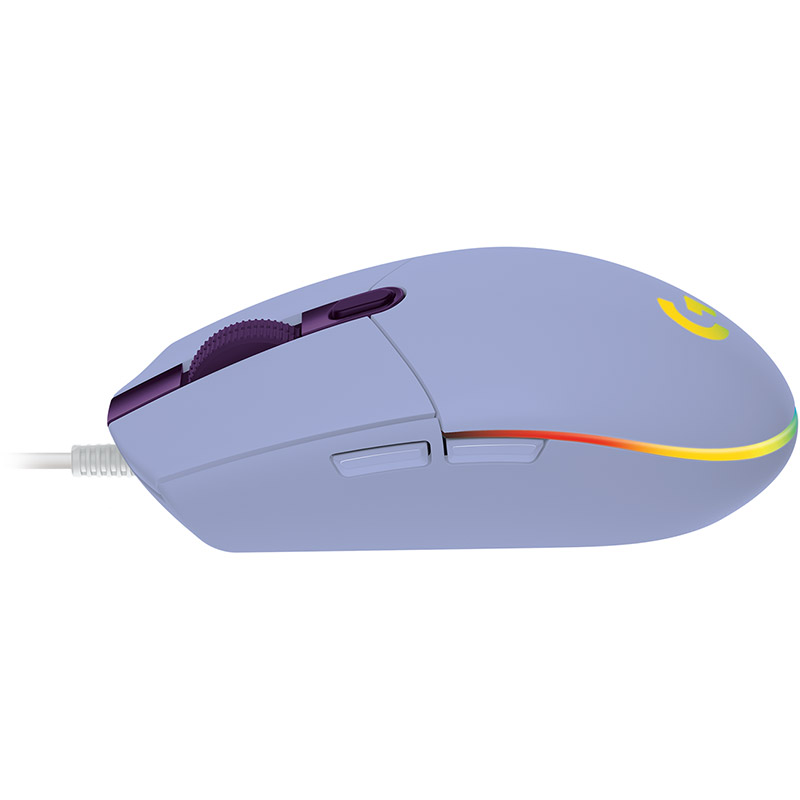 Мишка Logitech G102 Lightsync USB пурпурова