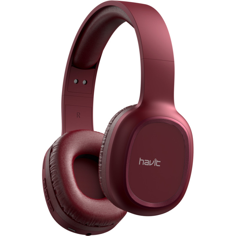 Навушники з мікрофоном Havit HV-H2590BT PRO Bluetooth, червоні