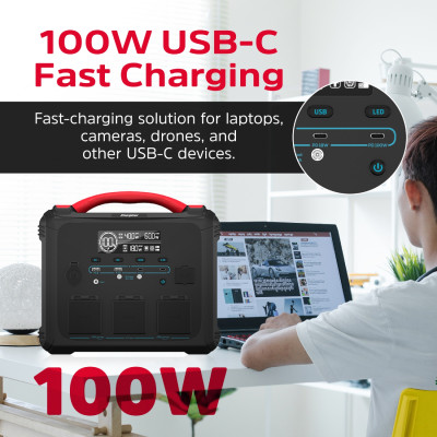 Зарядна станція Energizer 1200Вт (1102Вт/г) 3xAC, LMFP,MPPT,USB-C PD 100Вт Зарядна станція Energizer 1200Вт (1102Вт/г) 3xAC, LMFP,MPPT,USB-C PD 100Вт