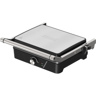 Електрогриль BROCK HCG 5000 SS 2000Вт/30х24 см/ мех.управління/ регулювання висоти/відкриття на 180º