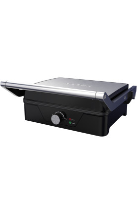 Електрогриль BROCK HCG 5000 SS 2000Вт/30х24 см/ мех.управління/ регулювання висоти/відкриття на 180º