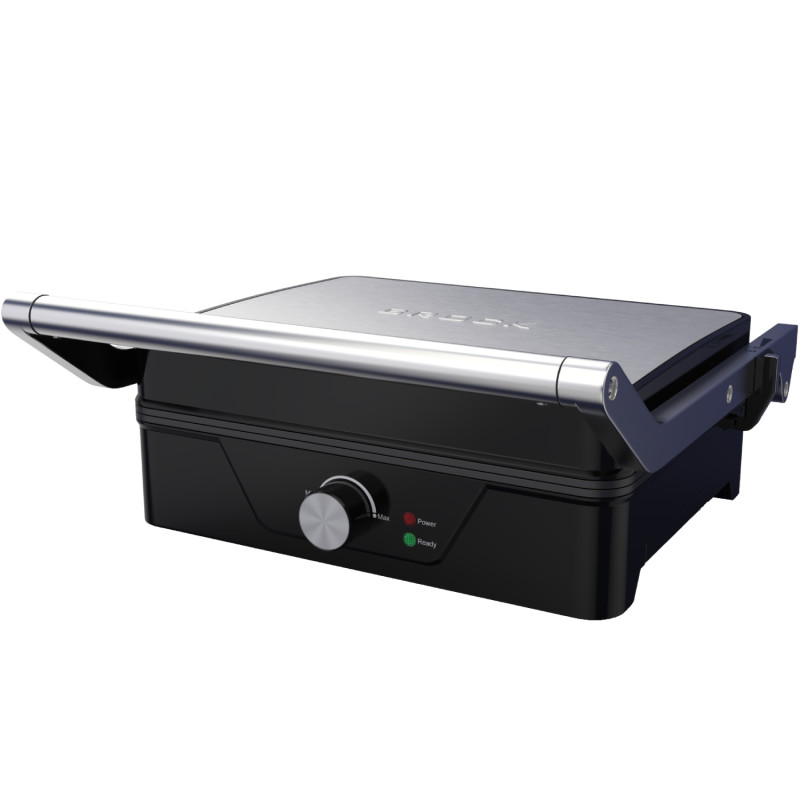 Електрогриль BROCK HCG 5000 SS 2000Вт/30х24 см/ мех.управління/ регулювання висоти/відкриття на 180º