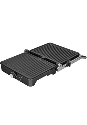 Електрогриль BROCK HCG 5000 SS 2000Вт/30х24 см/ мех.управління/ регулювання висоти/відкриття на 180º